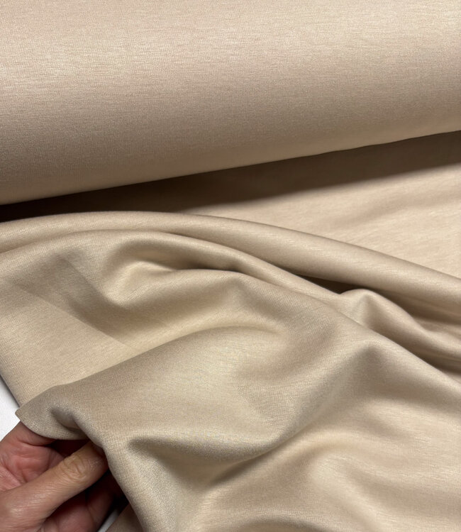 beige - scuba modal knit