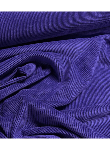 diep paars - prachtige, heel soepelvallende, corduroy rib velours