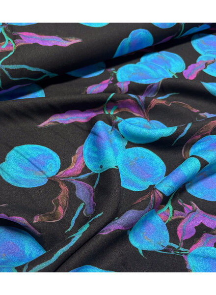 Marylene Madou blue plum nights - viscose crepe