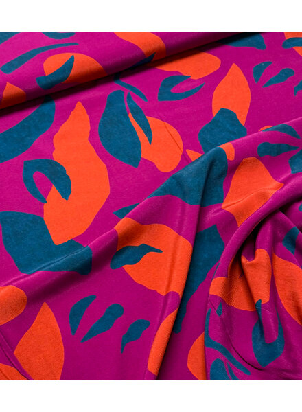 A la Ville magenta coarse - viscose crepe cutting fashion