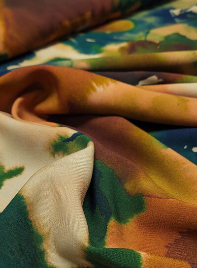 A la Ville autumn drift - prachtige Italiaanse geweven viscose Knipmode