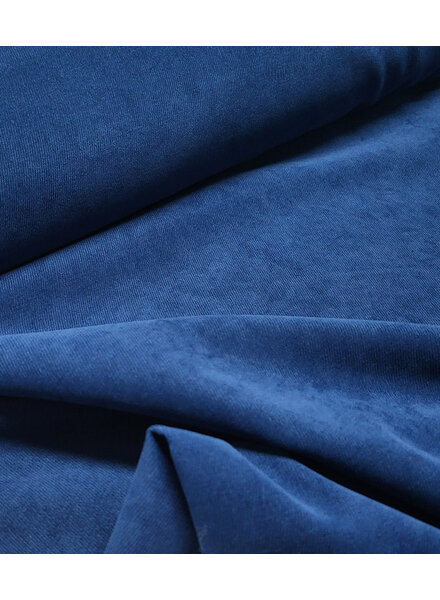 A la Ville petrolblauw - prachtige velours met  twill binding