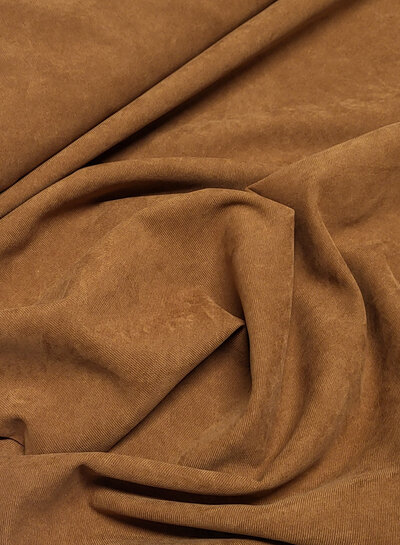 A la Ville cognac - prachtige velours met  twill binding