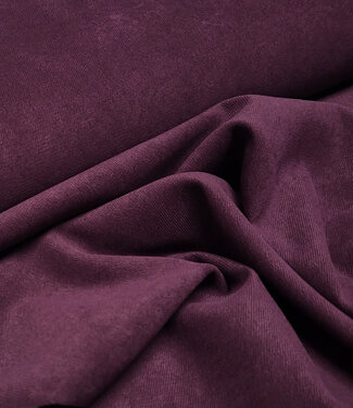 A la Ville mauve wine (aubergine) - beautiful velvet with twill binding