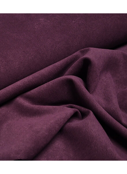 A la Ville mauve wine (aubergine) - beautiful velvet with twill binding