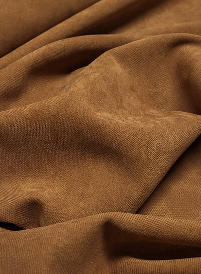 A la Ville cognac - prachtige velours met  twill binding