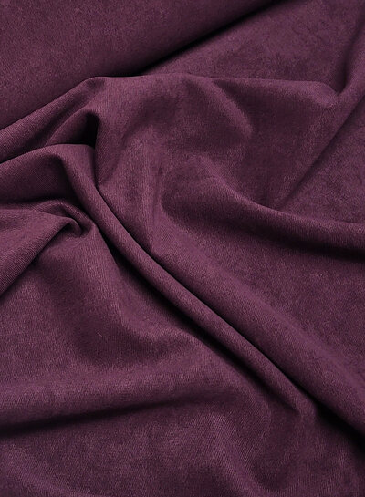 A la Ville mauve wine (aubergine) - beautiful velvet with twill binding