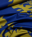 A la Ville mosgroen en nachtblauw - prachtige geweven stof - Knipmode
