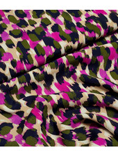 A la Ville orchid leopard - viscose crepe