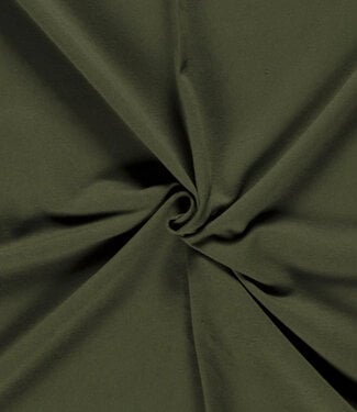 Madeline plain french terry - khaki OEKO TEX
