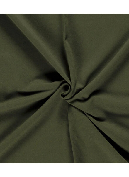 Madeline effen french terry - khaki  OEKO TEX