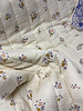 ecru floral -double face - quilted tetra / double gauze