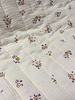 ecru floral -double face - quilted tetra / double gauze