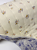 ecru floral -double face - quilted tetra / double gauze