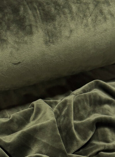 Madeline khaki - velvet sweater - ideaal voor homewear