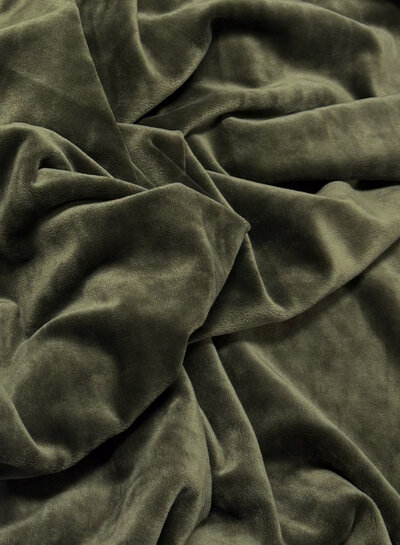 Madeline khaki - velvet sweater - ideaal voor homewear