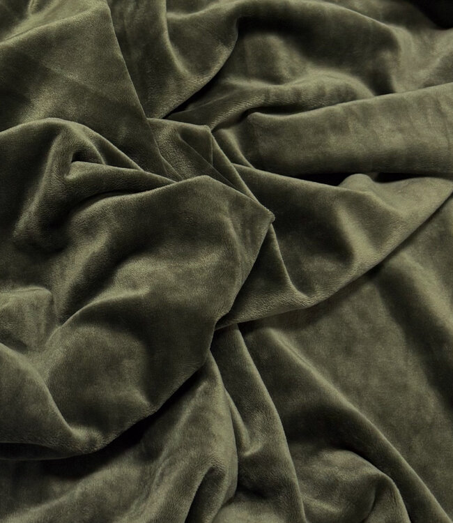 khaki - velvet sweater - ideaal voor homewear