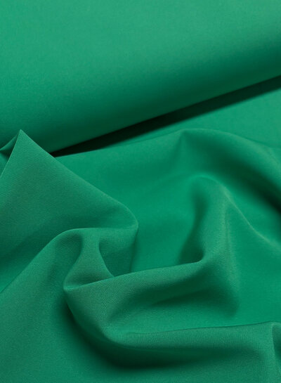 A la Ville Grass green - stylish woven fabric - wrinkle-resistant - high quality (Italy)