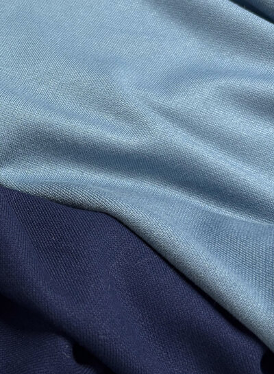 denim blue - beautifully knitted interlock rayon blend