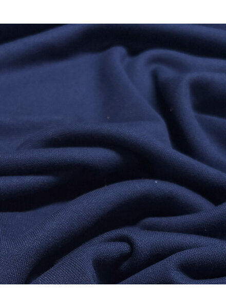 navy blue - beautiful tightly knitted interlock rayon blend