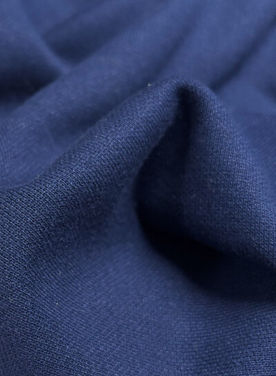 navy blue - beautiful tightly knitted interlock rayon blend