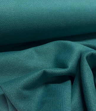 A la Ville emerald green diagonal wool touch - beautiful coat fabric