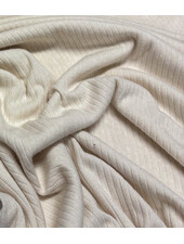 rib knit - prachtig vormvast gebreid - ecru