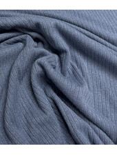 rib knit - prachtig vormvast gebreid - jeansblauw