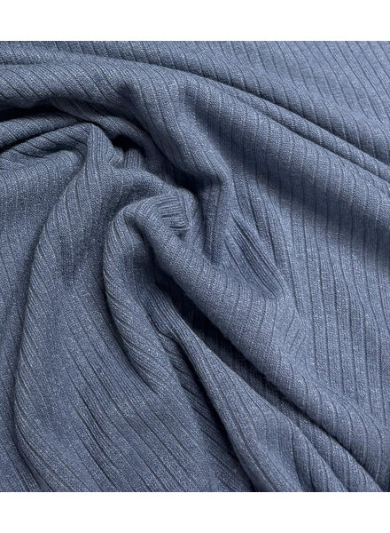 rib knit - beautifully shape-retaining knit - denim blue