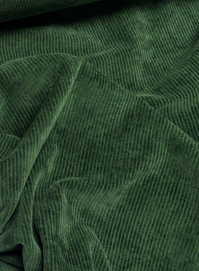 Swafing flessengroen - rekbare corduroy