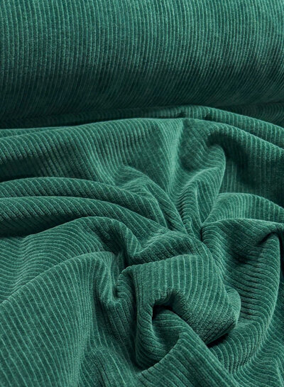 Swafing dark green - stretch corduroy