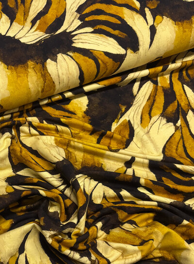 Swafing ocher leaves- modal french terry