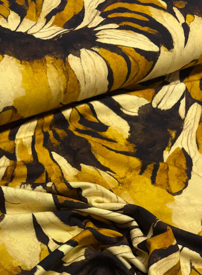 Swafing ocher leaves- modal french terry