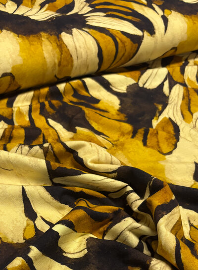 Swafing ocher leaves- modal french terry