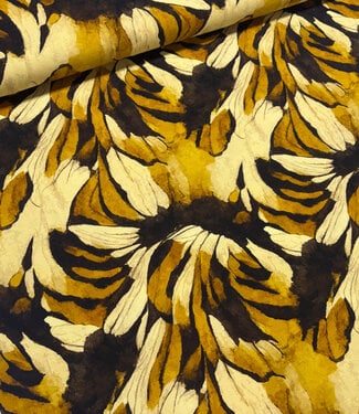 Swafing ocher leaves- modal french terry