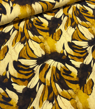 Swafing oker leaves- modal french terry