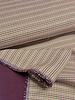A la Ville pieds de poule aubergine and khaki - beautiful double face fabric