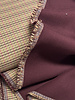 A la Ville pieds de poule aubergine and khaki - beautiful double face fabric