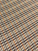 A la Ville cognac and blue houndstooth fabric - beautiful double-faced fabric