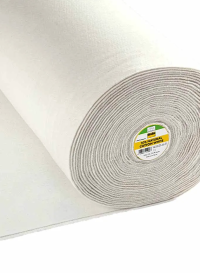 Vlieseline 276 - 244 cm wide - white cotton batting