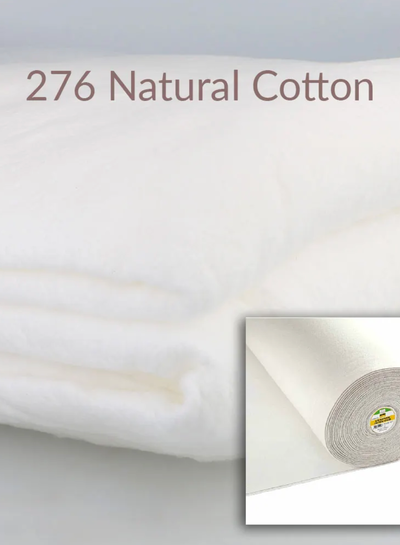 Vlieseline 276 - 244 cm breed - tussenvulling katoen wit