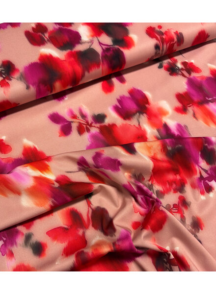 Japanese pink mood - viscose twill met lichte stretch