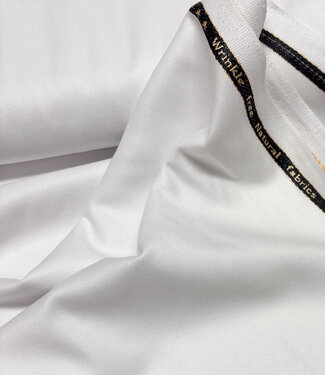 white - woven bamboo - recycled, very soft fabric and no wrinkles