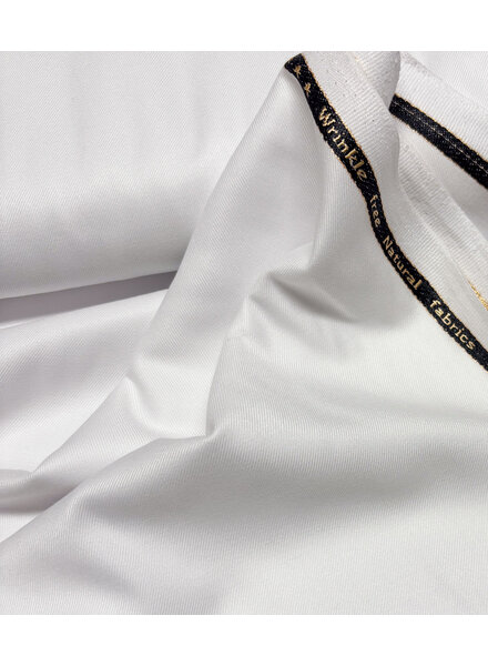 wit -  geweven bamboe - gerecycleerde, heel soepelvallende stof en geen kreuk