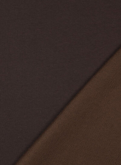 dark brown - thick jogging, softly roughened on the inside