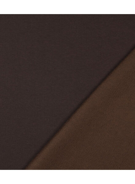 dark brown - thick jogging, softly roughened on the inside