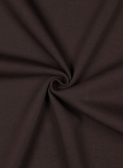dark brown - thick jogging, softly roughened on the inside