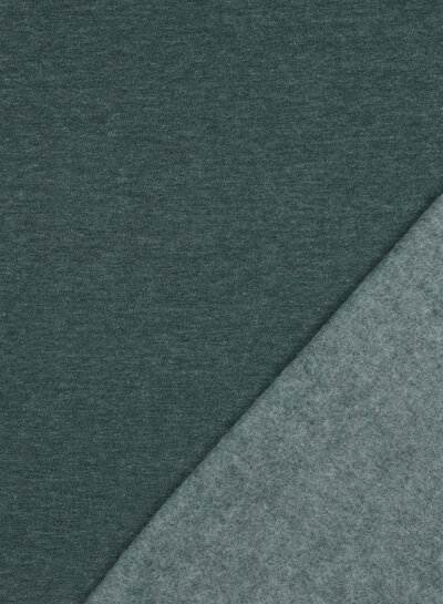 dark green mottled - thick jogging, softly roughened on the inside