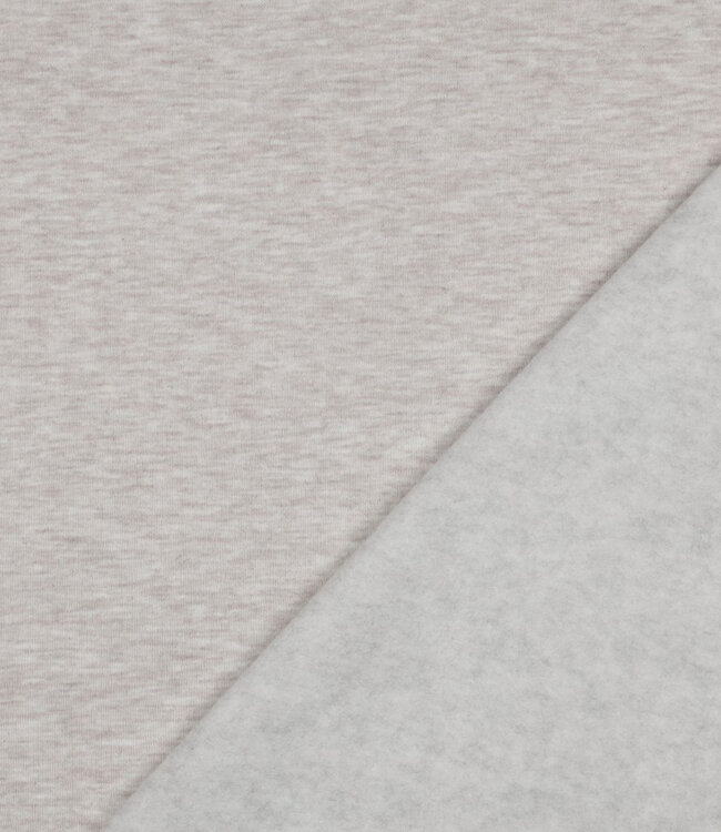 beige gemeleerd -  dikke jogging, zacht opgeruwd aan de binnenkant