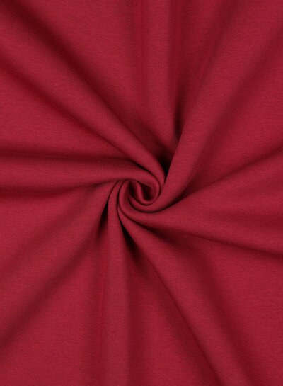 dark red - thick jogging, softly roughened on the inside